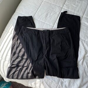 Aeropostale black baggy relaxed cargo pants